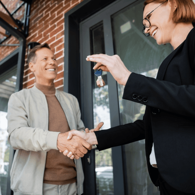 Handing over keys